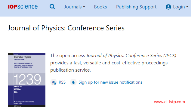 Journal of Physics: Conference SeriesJPCS