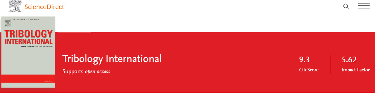tribology international影響因子是多少