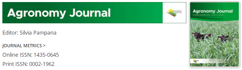 AGRONOMY JOURNALӰ,ǎׅ^(q)