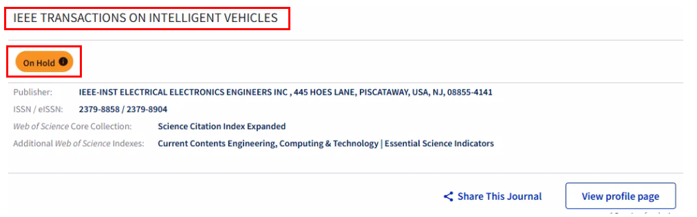 IEEE Transactions on Intelligent Vehiclesڿ