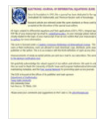 Electronic Journal of Differential Equationsڿ