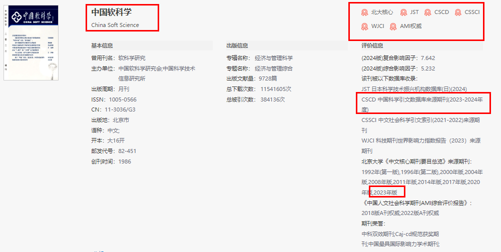中國軟科學(xué)