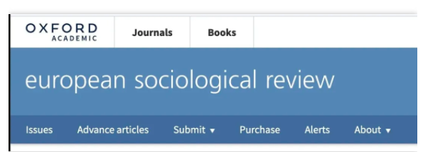 European Sociological Review