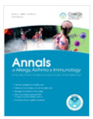 ANNALS OF ALLERGY ASTHMA & IMMUNOLOGY