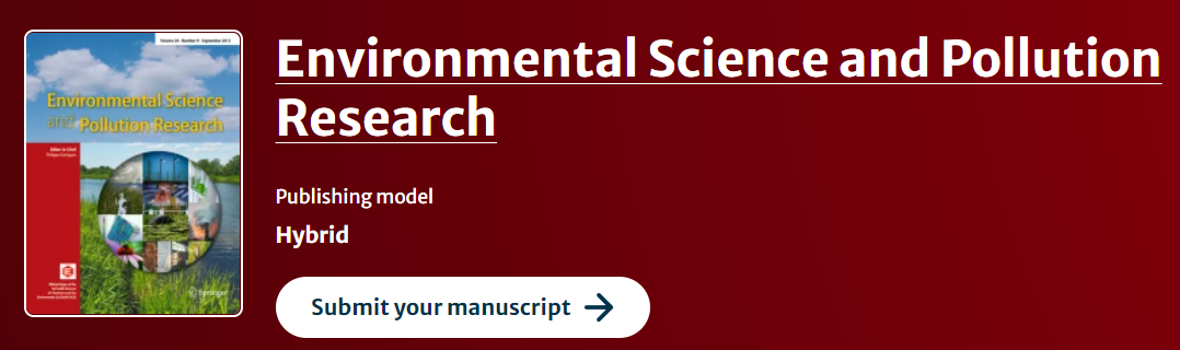 環(huán)境科學(xué)SCI期刊：Environmental Science and Pollution Research