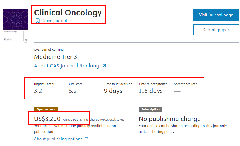 Clinical Oncology