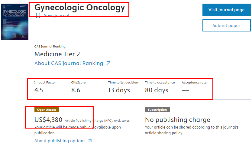 Gynecologic Oncology