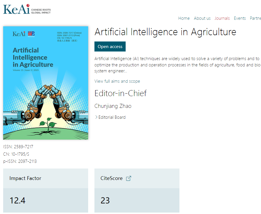 Artificial Intelligence in Agriculture