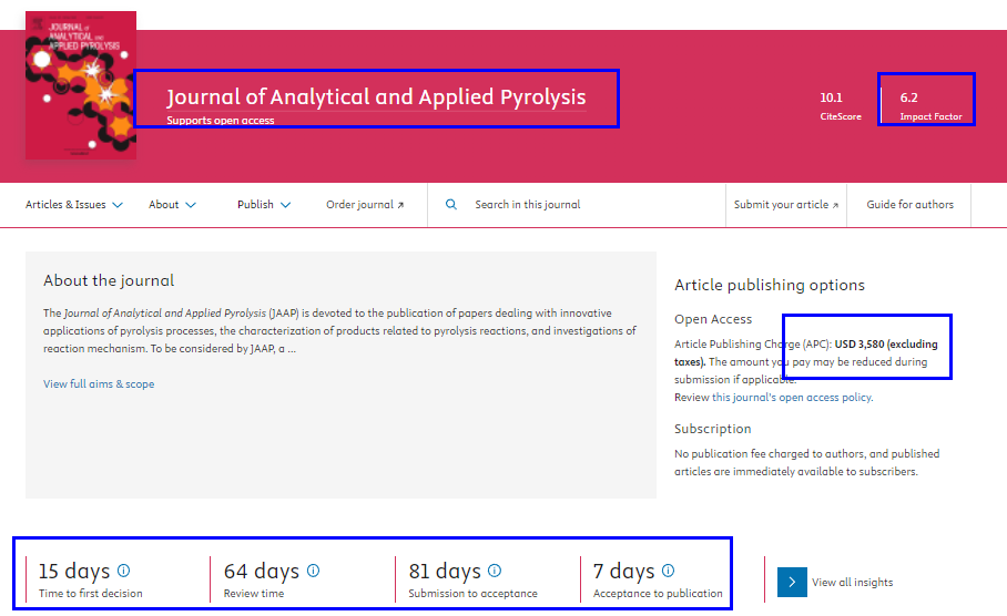 JOURNAL OF ANALYTICAL AND APPLIED PYROLYSIS