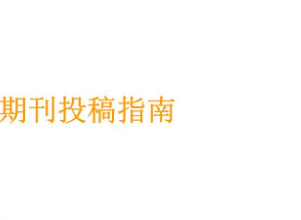 期刊投稿指南