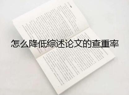 怎么降低綜述的查重率
